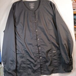 Cherokee Women's Black Scrub Jacket Size 2x